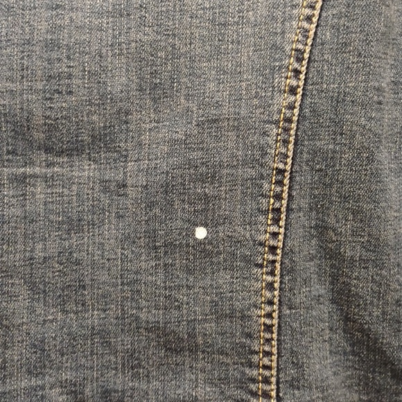 Pilcro and the Letterpress Anthropology Distressed Denim Zip Up Jacket Size M - Picture 7 of 9